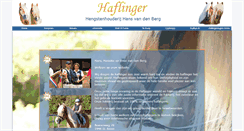 Desktop Screenshot of haflinger.nl