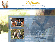 Tablet Screenshot of haflinger.nl