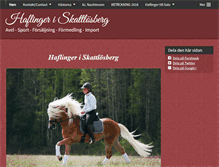 Tablet Screenshot of haflinger.se