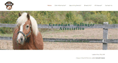 Desktop Screenshot of haflinger.ca