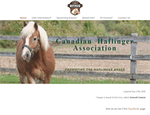 Tablet Screenshot of haflinger.ca